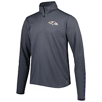 Men's MSX by Michael Strahan Charcoal Baltimore Ravens Half-Zip Pullover