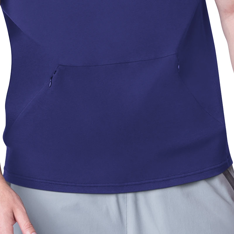Sweat à capuche sans manches violet Baltimore Ravens Action MSX by Michael Strahan pour homme