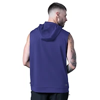 Sweat à capuche sans manches violet MSX by Michael Strahan des Baltimore Ravens pour homme