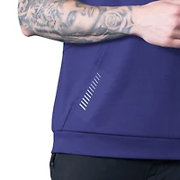 Sweat à capuche sans manches violet MSX by Michael Strahan des Baltimore Ravens pour homme