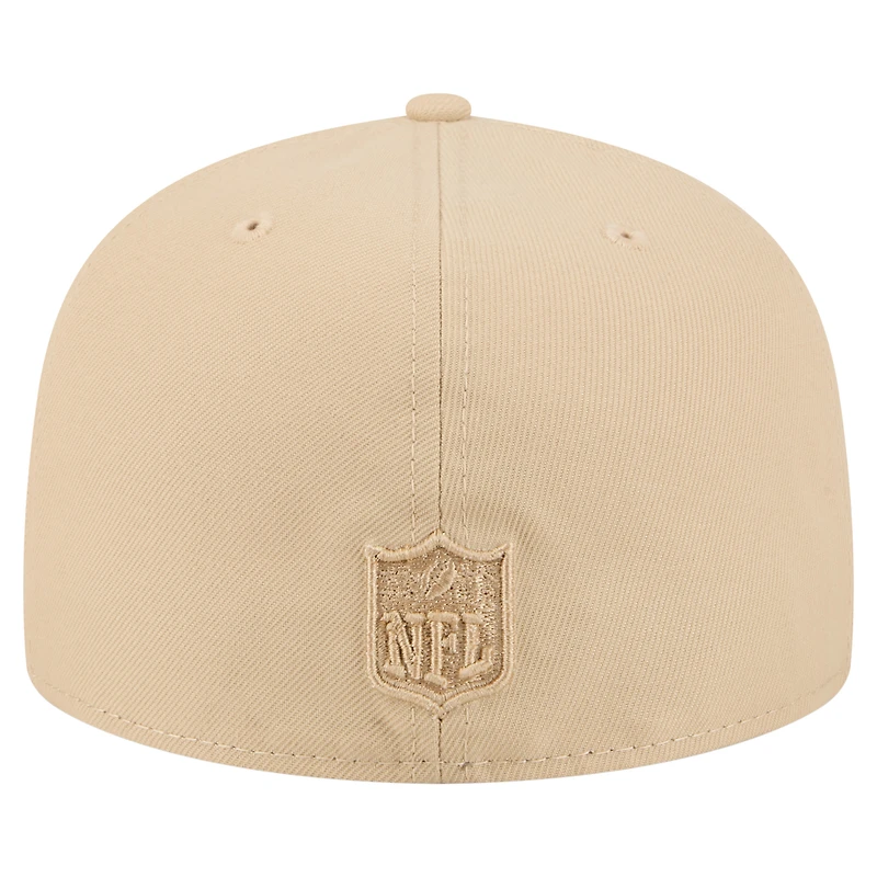 Casquette ajustée A-Frame 59FIFTY beige clair pour homme des Baltimore Ravens de New Era