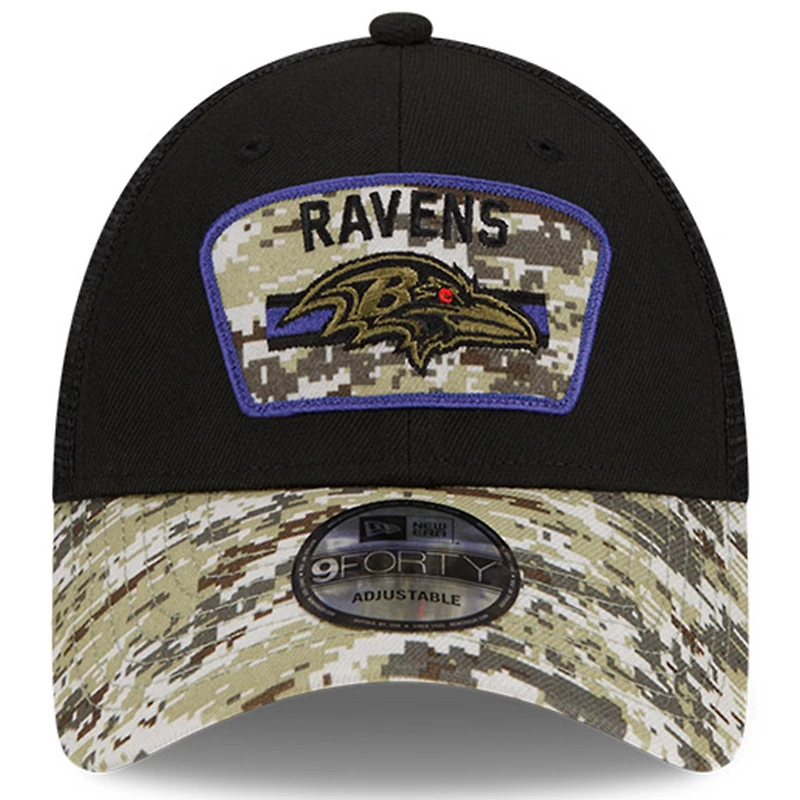 Men's New Era Black/Camo Baltimore Ravens 2021 Salute To Service