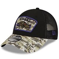 Men's New Era Black/Camo Baltimore Ravens 2021 Salute To Service