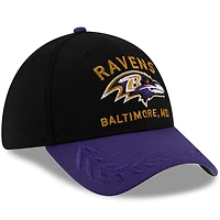Men's New Era Black/Purple Baltimore Ravens 2025 NFL Draft 39THIRTY Flex Hat