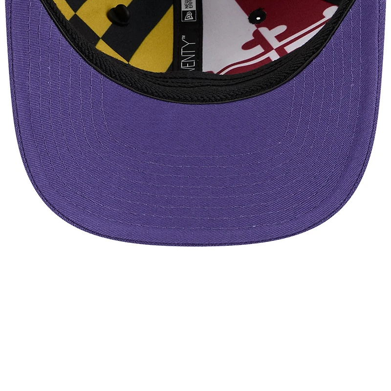 Men's New Era  Black/Purple Baltimore Ravens 2026 NFL Draft 9SEVENTY Adjustable Hat
