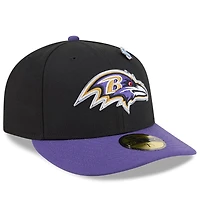 Men's New Era  Black/Purple Baltimore Ravens 2026 NFL Draft Pre-Curved 59FIFTY Fitted Hat