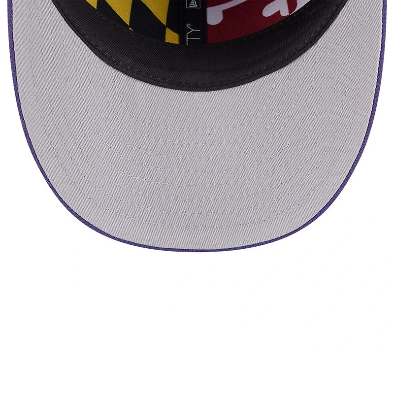 Men's New Era  Black/Purple Baltimore Ravens 2026 NFL Draft Pre-Curved 59FIFTY Fitted Hat