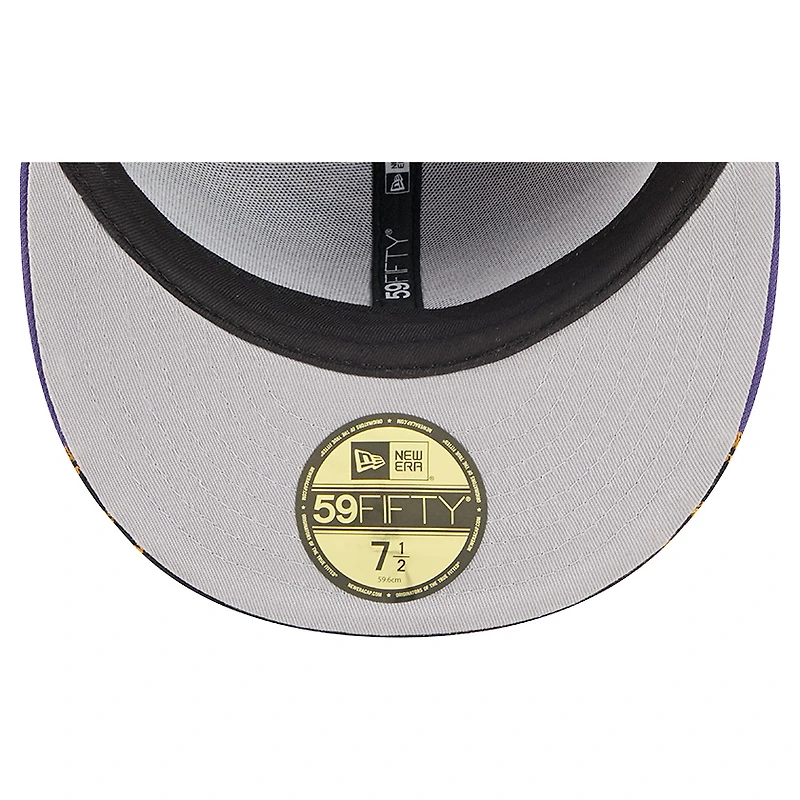 Men's New Era  Black/Purple Baltimore Ravens Break 59FIFTY Fitted Hat