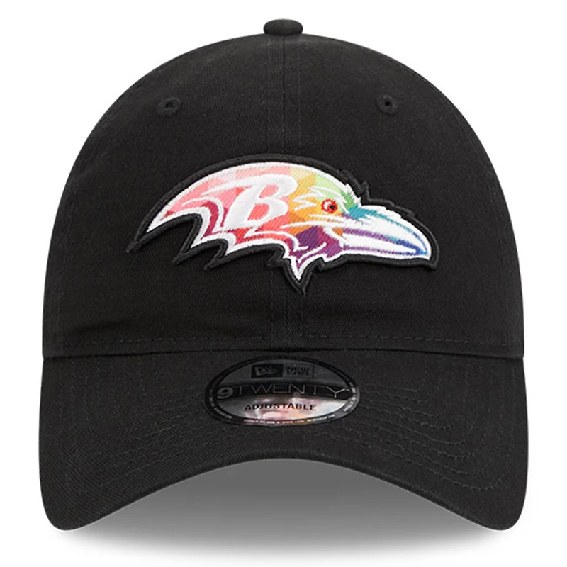 Men's New Era  Black Baltimore Ravens 2023 NFL Crucial Catch 9TWENTY Adjustable Hat