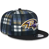 Casquette Snapback 9FIFTY New Era pour hommes des Baltimore Ravens 2024 Sideline Statement noire