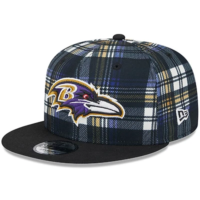 Casquette Snapback 9FIFTY New Era pour hommes des Baltimore Ravens 2024 Sideline Statement noire