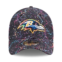 Casquette New Era noire Baltimore Ravens 2025 NFL Crucial Catch 39THIRTY Flex pour homme