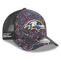 Casquette ajustable 9FORTY NFL Crucial Catch 2025 des Baltimore Ravens de New Era pour homme, noire