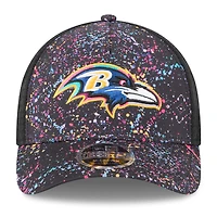 Casquette ajustable 9FORTY NFL Crucial Catch 2025 des Baltimore Ravens de New Era pour homme, noire