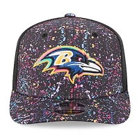 Men's New Era Black Baltimore Ravens 2025 NFL Crucial Catch 9SEVENTY Adjustable Hat