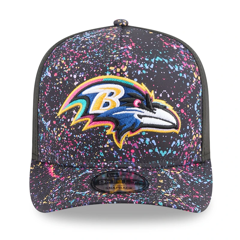 Casquette snapback 9FIFTY Crucial Catch NFL 2025 New Era noire pour homme