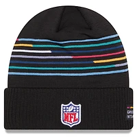 Men's New Era Black Baltimore Ravens 2025 NFL Crucial Catch Cuffed Knit Hat