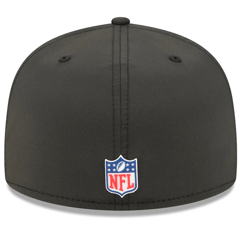 Men's New Era Black Baltimore Ravens 2025 Sideline 59FIFTY Fitted Hat