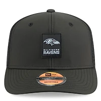 Men's New Era  Black Baltimore Ravens 2025 Sideline 9SEVENTY Adjustable Trucker Hat
