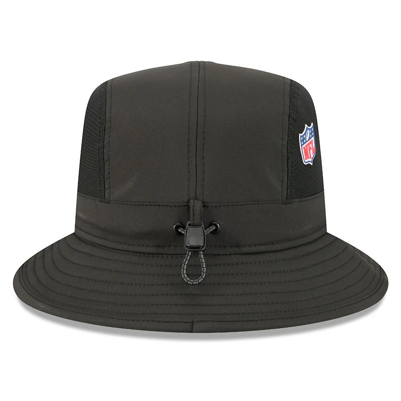 Bob noir New Era pour homme Baltimore Ravens 2025 Sideline
