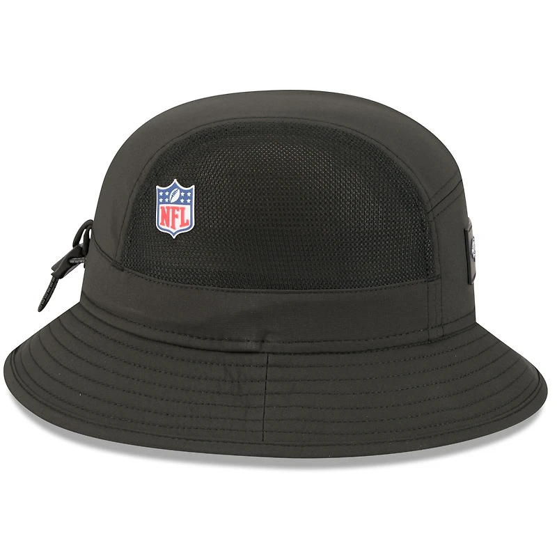 Bob noir New Era pour homme Baltimore Ravens 2025 Sideline