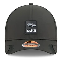 Casquette ajustable M-Crown 9FORTY noire New Era pour homme, édition 2025 des Baltimore Ravens