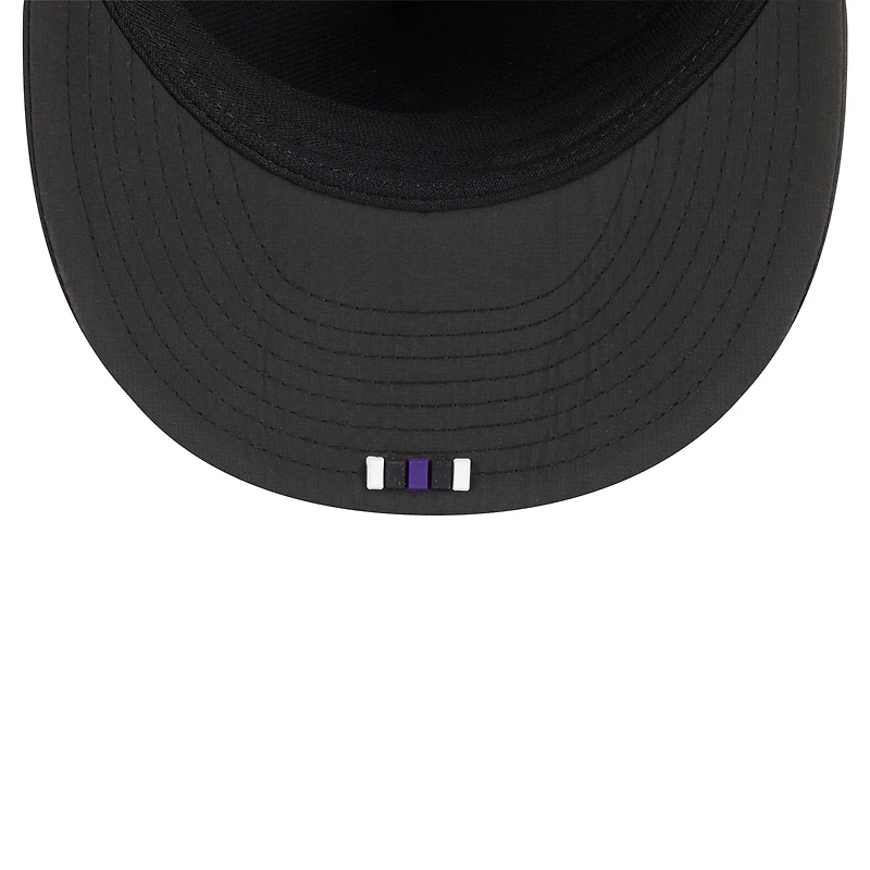 Casquette ajustée New Era 59FIFTY noire Baltimore Ravens 2025 Sideline Retro Crown pour homme