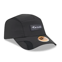 Casquette ajustable Sideline Runner 2025 noire New Era pour homme des Baltimore Ravens