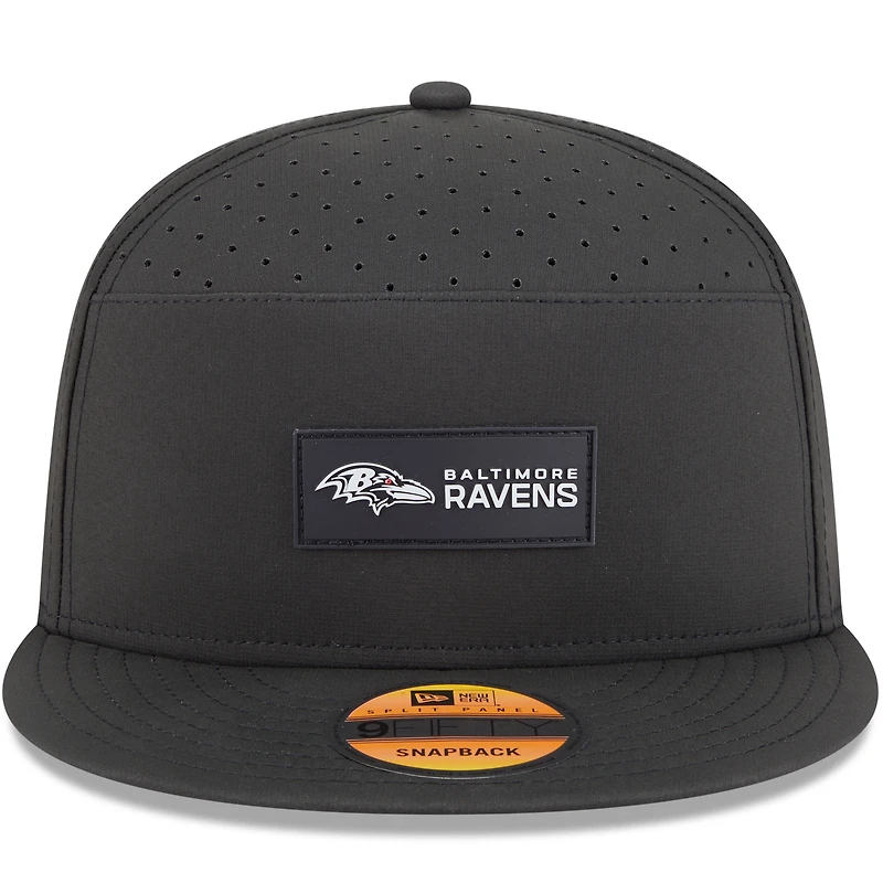 Casquette snapback 9FIFTY noire New Era Baltimore Ravens 2025 pour homme