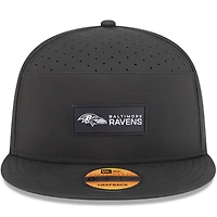 Casquette snapback 9FIFTY noire New Era Baltimore Ravens 2025 pour homme
