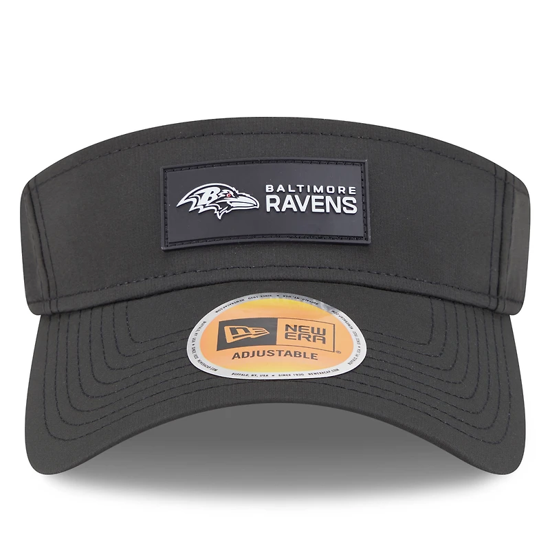 Visière noire New Era pour homme Baltimore Ravens 2025