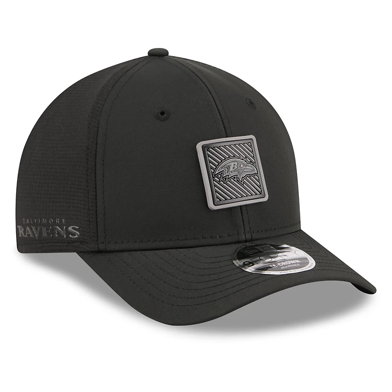 Men's New Era Black Baltimore Ravens 2026 NFL Training Camp 9FORTY Adjustable Hat