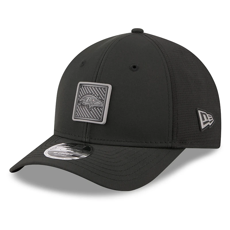 Men's New Era Black Baltimore Ravens 2026 NFL Training Camp 9FORTY Adjustable Hat
