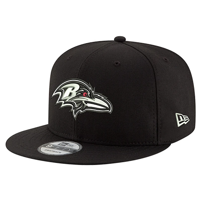 Men's New Era  Black Baltimore Ravens 30th Anniversary 9FIFTY Snapback Hat