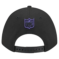 Men's New Era  Black Baltimore Ravens 30th Anniversary A-Frame 9FORTY Adjustable Hat