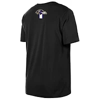 T-shirt imprimé haute densité Baltimore Ravens 3rd Down pour homme New Era noir