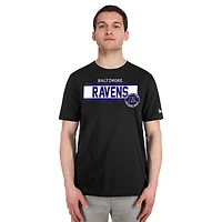T-shirt imprimé haute densité Baltimore Ravens 3rd Down pour homme New Era noir