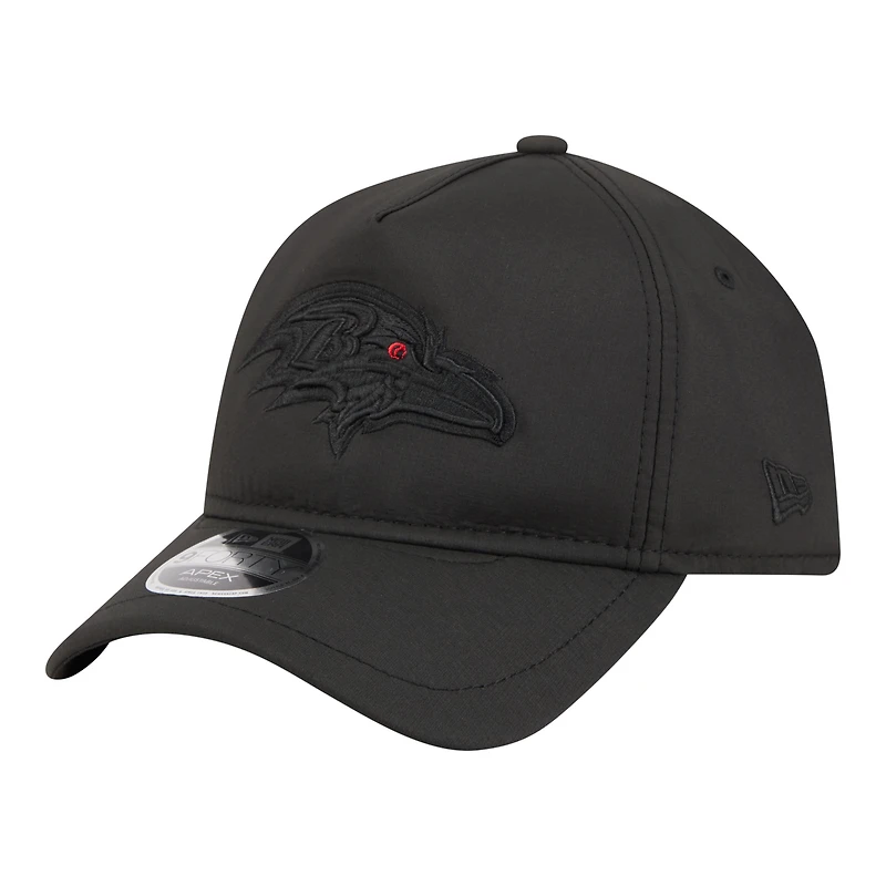 Men's New Era Black Baltimore Ravens Apex 9FORTY Adjustable Hat