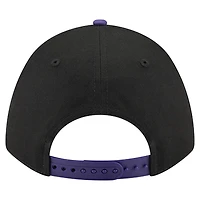 Casquette ajustable Arch 9FORTY A-Frame noire New Era pour homme des Baltimore Ravens