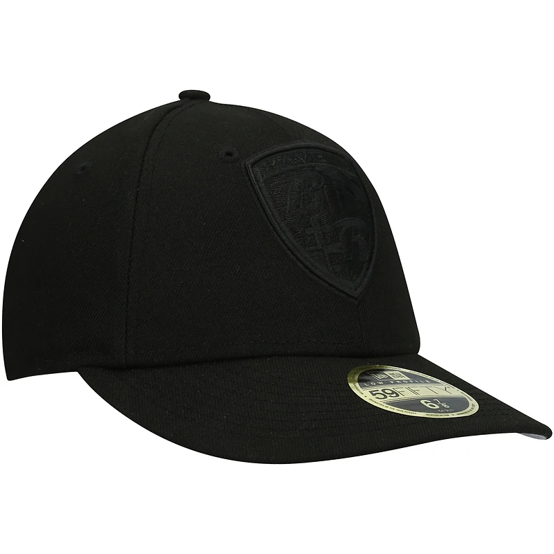 Men's New Era Black Baltimore Ravens on Low Profile 59FIFTY II Fitted Hat