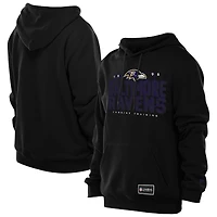 Sweat à capuche New Era noir pour homme, modèle Baltimore Ravens Combine Authentic Local State.