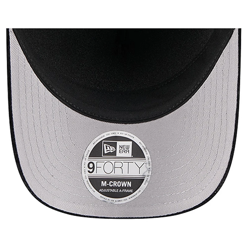 Casquette ajustable en velours côtelé 9FORTY A-Frame noire des Baltimore Ravens de New Era pour homme