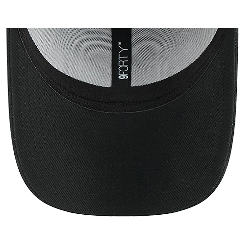 Casquette ajustable New Era 9FORTY noire Baltimore Ravens Darkness Falls pour homme