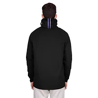 Sweat à capuche fonctionnel noir rayures tri-blend pour homme des Baltimore Ravens de New Era