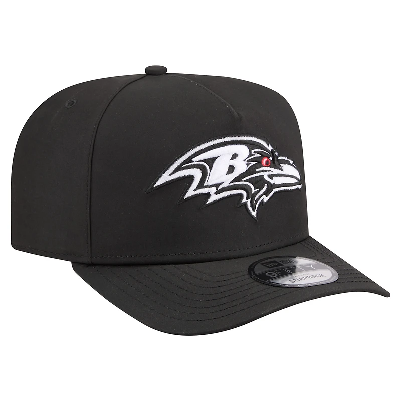 Men's New Era  Black Baltimore Ravens Gore-Tex A-Frame 9FIFTY Adjustable Hat