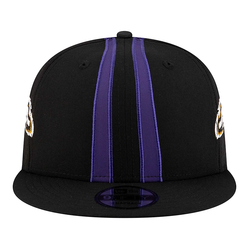 Men's New Era Black Baltimore Ravens  Helmet 9FIFTY Snapback Hat