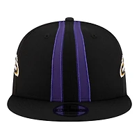 Men's New Era Black Baltimore Ravens  Helmet 9FIFTY Snapback Hat
