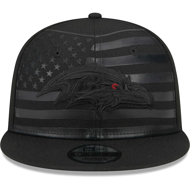 Men's New Era Black Baltimore Ravens Independent 9FIFTY Snapback Hat