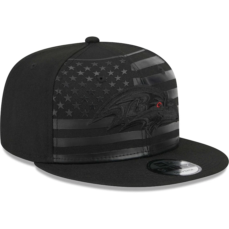 Men's New Era Black Baltimore Ravens Independent 9FIFTY Snapback Hat