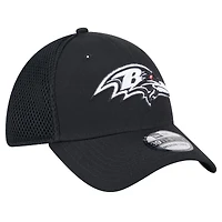 Men's New Era Black Baltimore Ravens Main Neo 39THIRTY Flex Hat